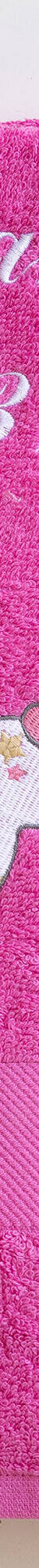 Collection éponge enfant brodée licorne personnalisable coton (fuchsia) Collection éponge enfant brodée licorne personnalisable coton (fuchsia)
